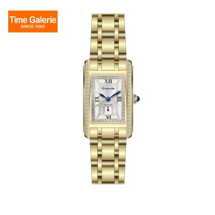 Crocodile CRDW8016.318 Gold Stainless Steel Strap Silver Dial Women Watch Crocodile CRDW8016.318 Gold Stainless Steel Strap Silver Dial Women Watch